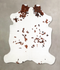 Tricolor X-Large European Cowhide Rug 6'9
