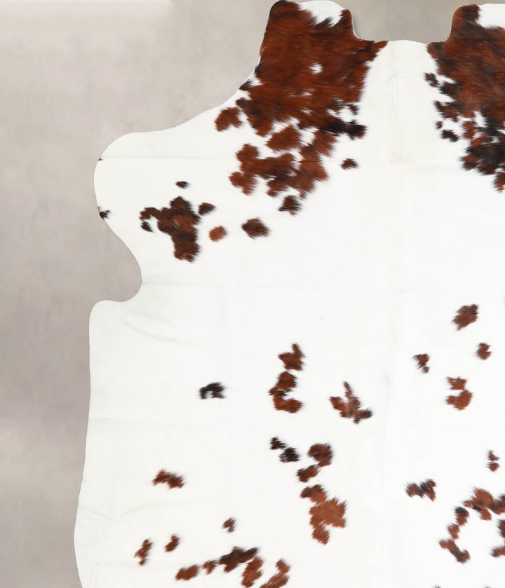 Tricolor X-Large European Cowhide Rug 6'9"H x 6'1"W #A40326 by Hudson Hides