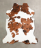 Tricolor X-Large European Cowhide Rug 6'6