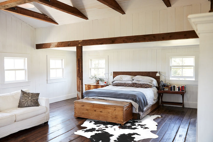 Tricolor X-Large European Cowhide Rug 6'8"H x 6'0"W #A40415 by Hudson Hides