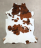 Tricolor X-Large European Cowhide Rug 6'10