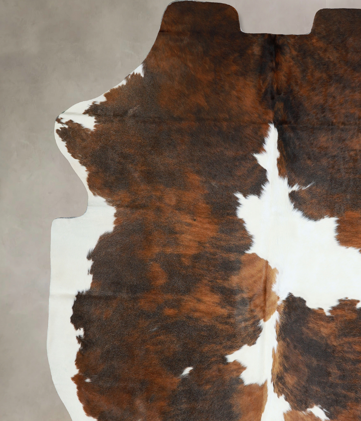 Tricolor X-Large European Cowhide Rug 7'6"H x 6'4"W #A40470 by Hudson Hides