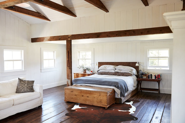 Tricolor X-Large European Cowhide Rug 6'10"H x 6'0"W #A40483 by Hudson Hides