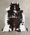 Tricolor X-Large European Cowhide Rug 7'2