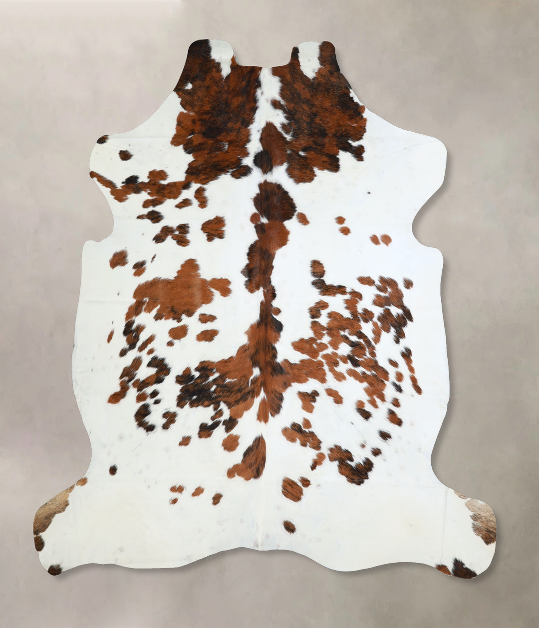 Tricolor X-Large European Cowhide Rug 6'11"H x 6'9"W #A40509 by Hudson
