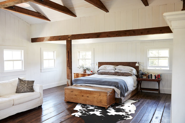 Tricolor X-Large European Cowhide Rug 7'0"H x 6'3"W #A40537 by Hudson Hides