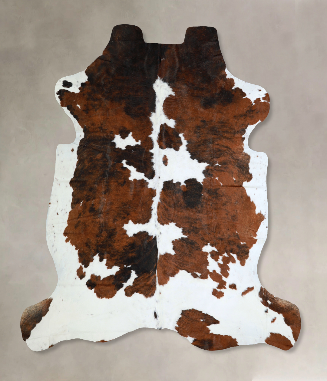 Tricolor X-Large European Cowhide Rug 6'7"H x 6'8"W #A40543 by Hudson