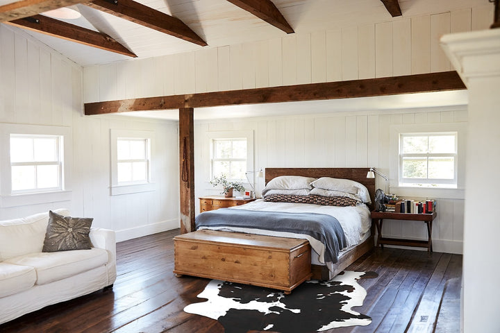 Tricolor X-Large European Cowhide Rug 6'9"H x 6'7"W #A40544 by Hudson Hides