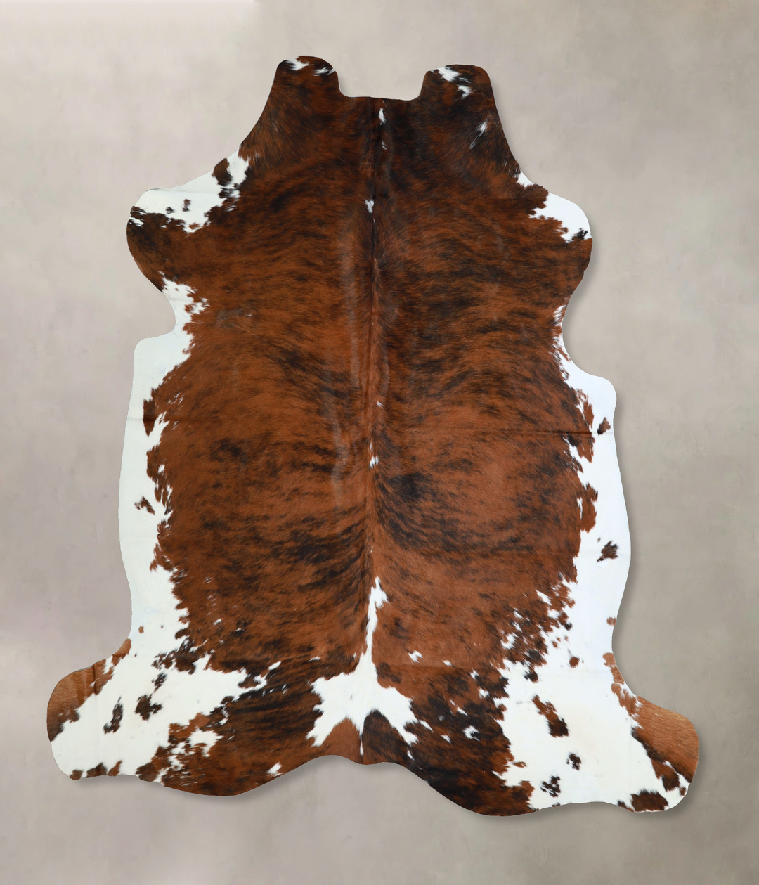 Tricolor X-Large European Cowhide Rug 6'8"H x 6'4"W #A40551 by Hudson