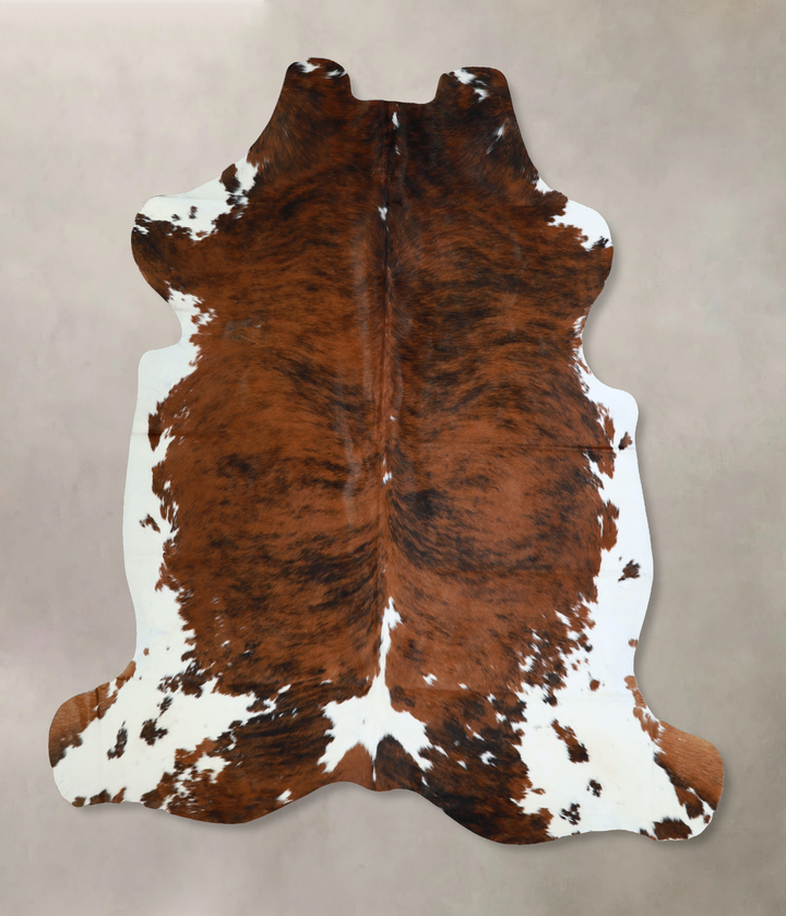Tricolor X-Large European Cowhide Rug 6'8"H x 6'4"W #A40551 by Hudson Hides