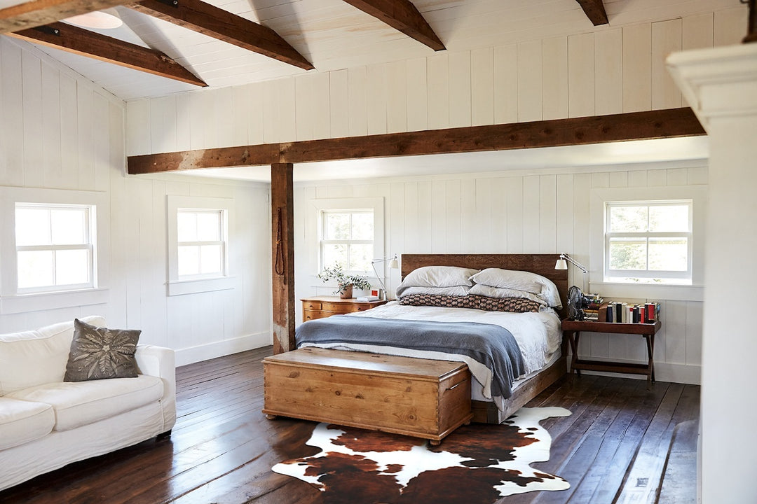 Tricolor X-Large European Cowhide Rug 6'11"H x 6'2"W #A40562 by Hudson