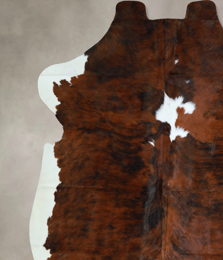 Tricolor X-Large European Cowhide Rug 7'5"H x 6'8"W #A40591 by Hudson Hides