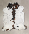 Tricolor X-Large European Cowhide Rug 7'2
