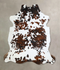 Tricolor X-Large European Cowhide Rug 7'1