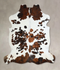 Tricolor X-Large European Cowhide Rug 7'0