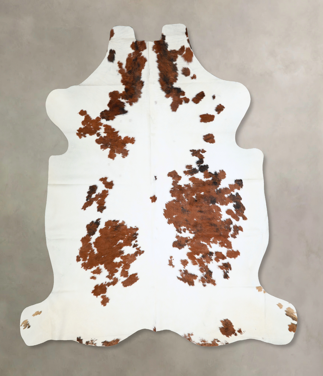 Tricolor X-Large European Cowhide Rug 7'1"H x 6'10"W #A40661 by Hudson