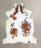 Tricolor X-Large European Cowhide Rug 7'1