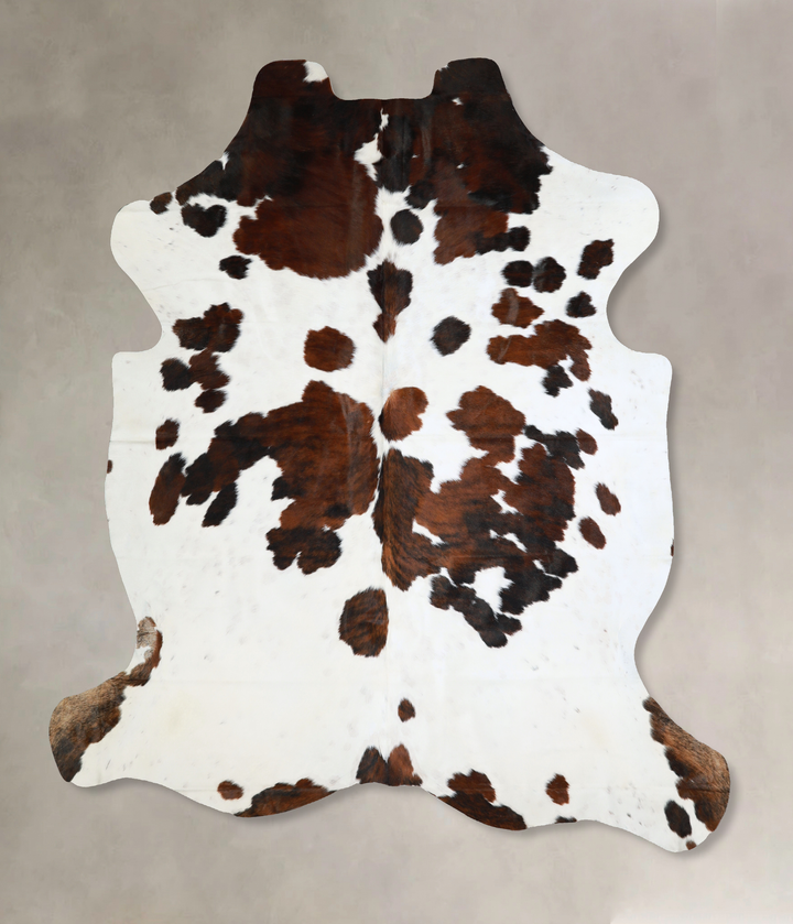 Tricolor X-Large European Cowhide Rug 7'4"H x 6'5"W #A40662 by Hudson Hides