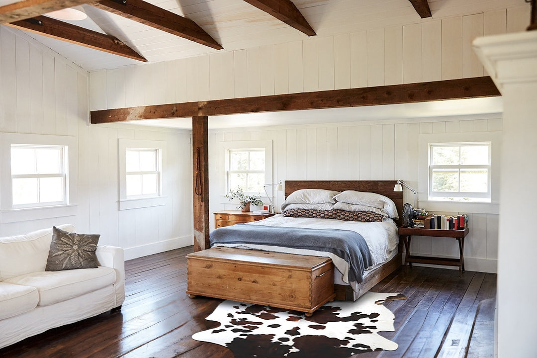 Tricolor X-Large European Cowhide Rug 7'4"H x 6'5"W #A40662 by Hudson