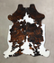 Tricolor X-Large European Cowhide Rug 7'0
