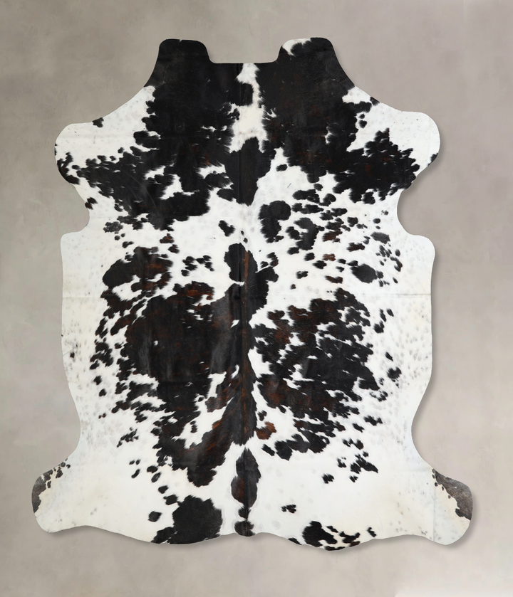 Tricolor X-Large European Cowhide Rug 6'9"H x 6'4"W #A40704 by Hudson Hides