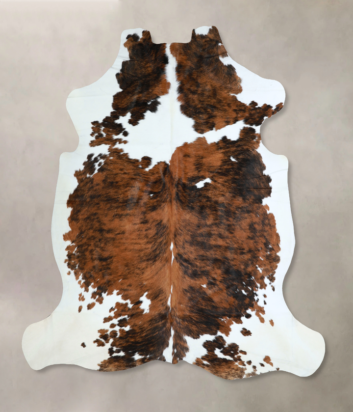 Tricolor X-Large European Cowhide Rug 6'11"H x 6'8"W #A40717 by Hudson Hides