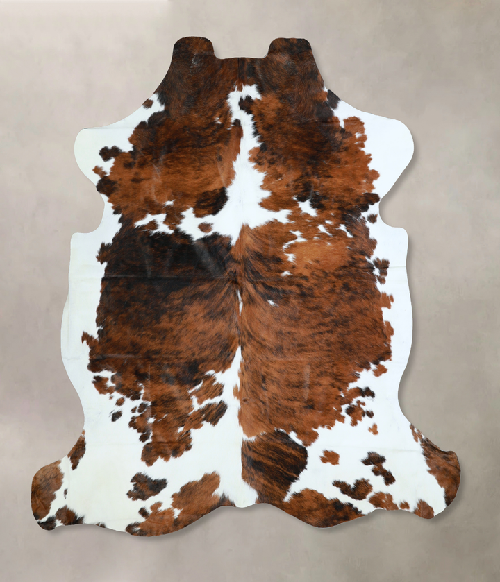 Tricolor X-Large European Cowhide Rug 6'11"H x 6'7"W #A40720 by Hudson Hides