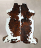 Tricolor X-Large European Cowhide Rug 7'2
