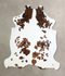 Tricolor Large European Cowhide Rug 6'4
