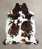 Tricolor X-Large European Cowhide Rug 7'5