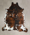 Tricolor X-Large European Cowhide Rug 6'6