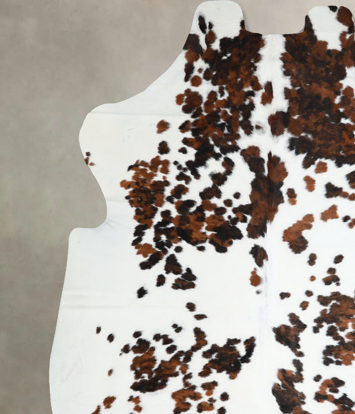 Tricolor XX-Large European Cowhide Rug 7'2"H x 7'1"W #A40879 by Hudson Hides