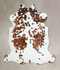 Tricolor X-Large European Cowhide Rug 6'11