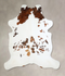 Tricolor X-Large European Cowhide Rug 7'4