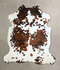 Tricolor X-Large European Cowhide Rug 6'9