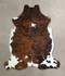 Tricolor X-Large European Cowhide Rug 7'1