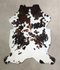 Tricolor XX-Large European Cowhide Rug 7'11