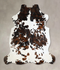 Tricolor X-Large European Cowhide Rug 6'11