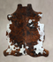 Tricolor X-Large European Cowhide Rug 7'2