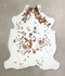 Tricolor X-Large European Cowhide Rug 7'6
