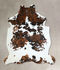 Tricolor X-Large European Cowhide Rug 7'4