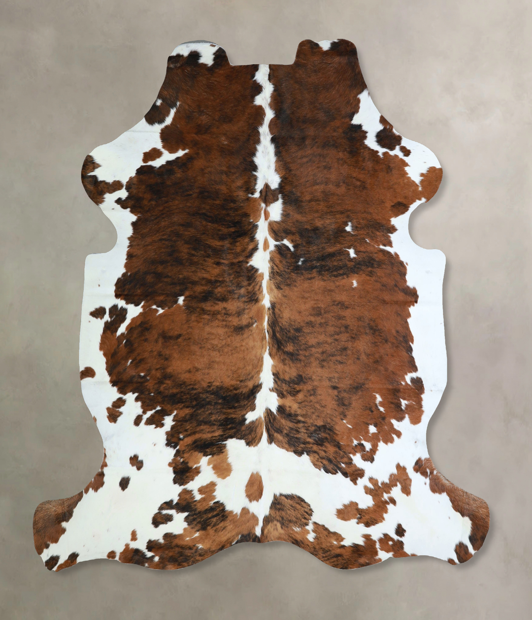 Tricolor X-Large European Cowhide Rug 6'7"H x 6'1"W #A41319 by Hudson