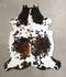 Tricolor X-Large European Cowhide Rug 6'10