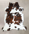 Tricolor X-Large European Cowhide Rug 7'0