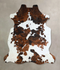 Tricolor X-Large European Cowhide Rug 7'4