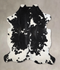 Black and White XX-Large Brazilian Cowhide Rug 8'4