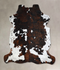 Tricolor X-Large European Cowhide Rug 7'4