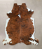 Tricolor X-Large European Cowhide Rug 6'11