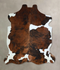 Tricolor X-Large European Cowhide Rug 7'3