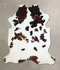 Tricolor X-Large European Cowhide Rug 7'4